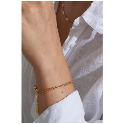 Dear Darling Berlin Damen vegan Armband Double Anchor Gold