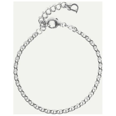 Dear Darling Berlin Damen vegan Armband Fine Bar Armor Silber