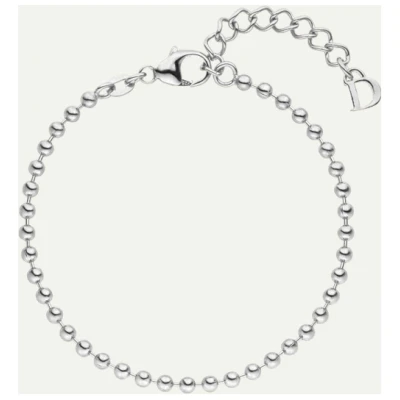 Dear Darling Berlin Damen vegan Armband Kugelkette Silber
