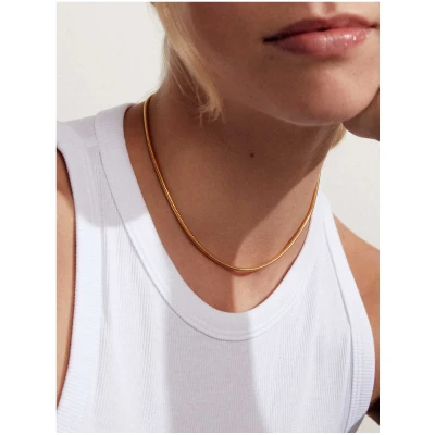 Dear Darling Berlin Damen vegan Choker Kurze Schlangenkette Gold