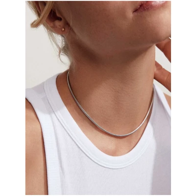 Dear Darling Berlin Damen vegan Choker Kurze Schlangenkette Silber