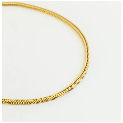 Dear Darling Berlin Damen vegan Halskette Luxus Fuchsschwanz Gold
