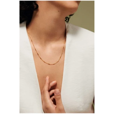 Dear Darling Berlin Damen vegan Halskette Mit Stäben Zartes Gold