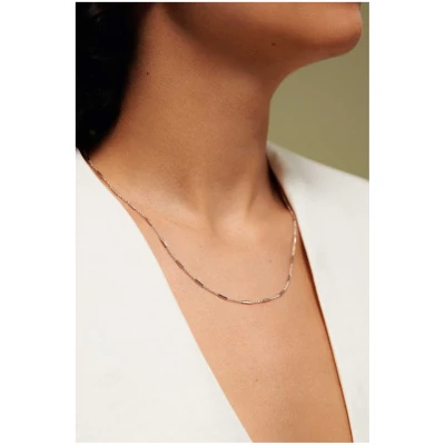Dear Darling Berlin Damen vegan Halskette Mit Stäben Zartes Silber