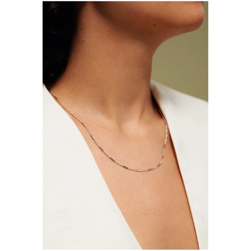 Dear Darling Berlin Damen vegan Halskette Mit Stäben Zartes Silber
