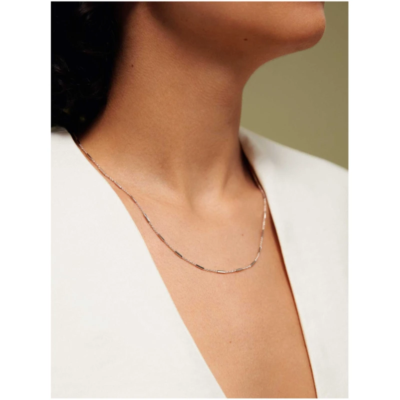 Dear Darling Berlin Damen vegan Halskette Mit Stäben Zartes Silber