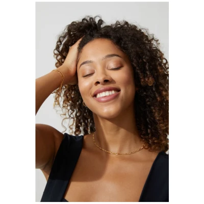 Dear Darling Berlin Damen vegan Halskette Tank Filigran Figaro Gold