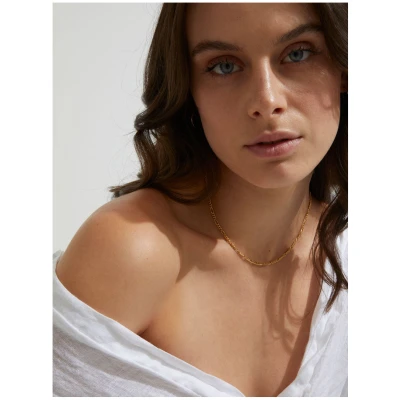 Dear Darling Berlin Damen vegan Halskette Tank Filigran Figaro Gold