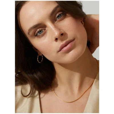Dear Darling Berlin Damen vegan Ohrringe Elegant Hoop Gold