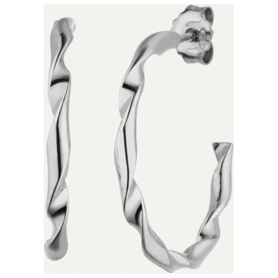 Dear Darling Berlin Damen vegan Ohrringe Elegant Hoop Silber