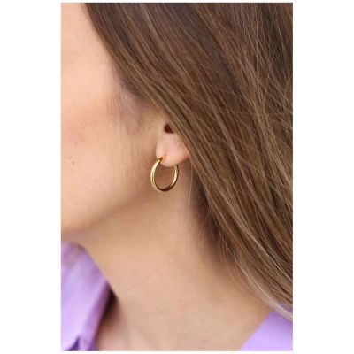 Dear Darling Berlin Damen vegan Ohrringe Essential Hoop (M) Gold