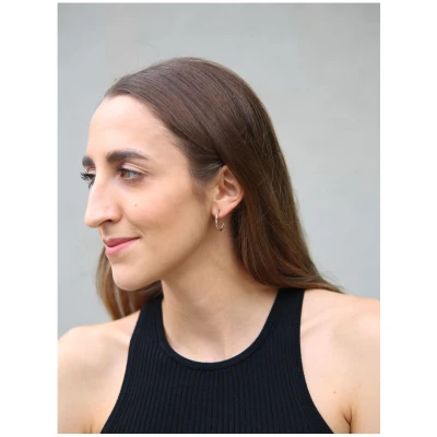 Dear Darling Berlin Damen vegan Ohrringe Twisted Hoop Silber