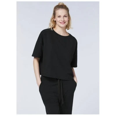 Detto Fatto Boxy Yoga-Shirt aus Micro-Sweat