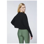 Detto Fatto Cropped Yoga-Sweatshirt aus Micro-Sweat