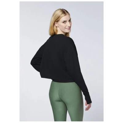 Detto Fatto Cropped Yoga-Sweatshirt aus Micro-Sweat