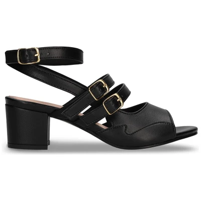 Devan Black Vegan Sandals