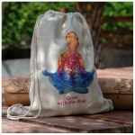 Divasya Turnbeutel Yoga / Gym Bag / Festival-Rucksack aus 100% Biobaumwolle
