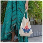 Divasya Turnbeutel Yoga / Gym Bag / Festival-Rucksack aus 100% Biobaumwolle