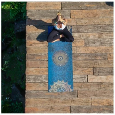 Divasya Yoga Starter-Set: Yogamatte mit Schutzhülle & 2 Blöcken