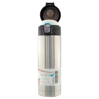 Dora's Thermobecher 360ml Edelstahl mit Einhandverschluss