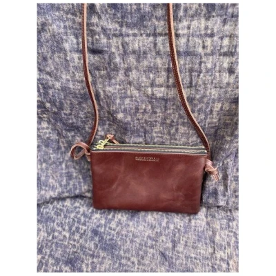 ELEKTROPULLI Lederhandtasche MAT aus Leder mit 2 Reißverschlüssen und 3 Fächern, 3-in-1 Bag