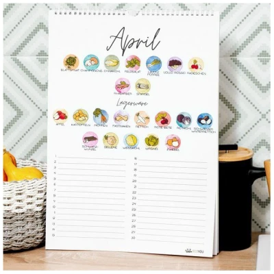 EcoYou Saisonkalender für Obst und Gemüse A3, Wand- & Geburtstagskalender