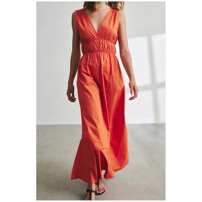 Ecoalf Damen vegan Kleid Bornit Orange