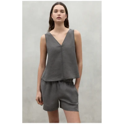 Ecoalf Damen vegan Oberteil Samy Anthrazit Grau