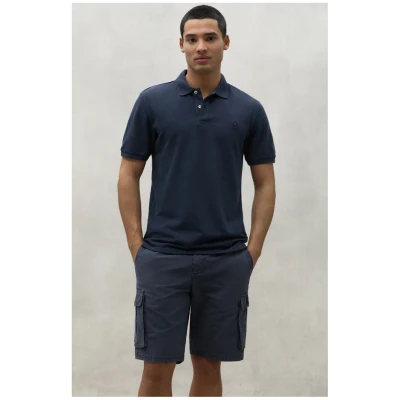 Ecoalf Herren vegan Polo Ted Deep Navy