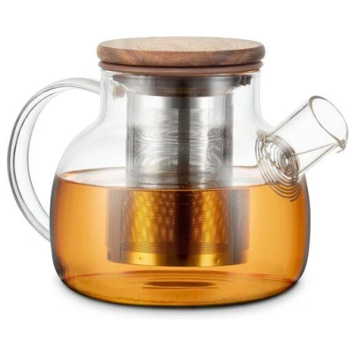 Econovo Teekanne aus Glas 0,75L & 1,5L