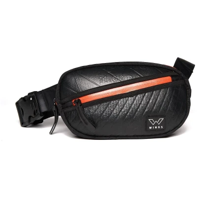 Ecowings Damen vegan Bauchtasche Klick Kiwi Orange