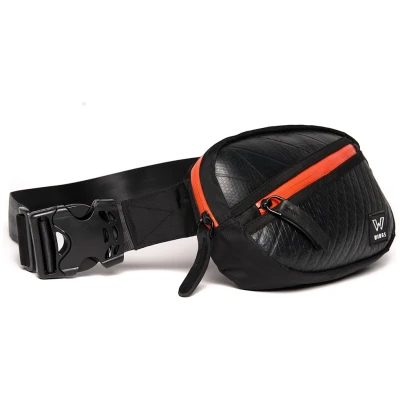 Ecowings Damen vegan Bauchtasche Klick Kiwi Orange