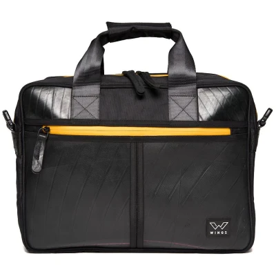 Ecowings Damen vegan Laptoptasche Elegant Eagle Gelb
