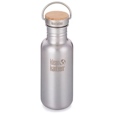 Edelstahl Trinkflasche Reflect 592ml isoliert mit Bambus Cap