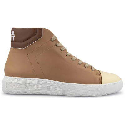Ella & Witt Damen vegan Hoher Sneaker Adams Braun
