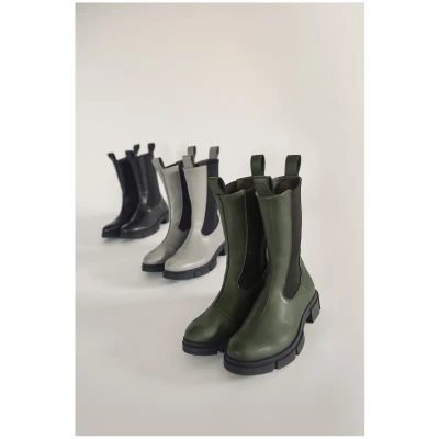Ella & Witt Damen vegan Stiefel Karen Grau