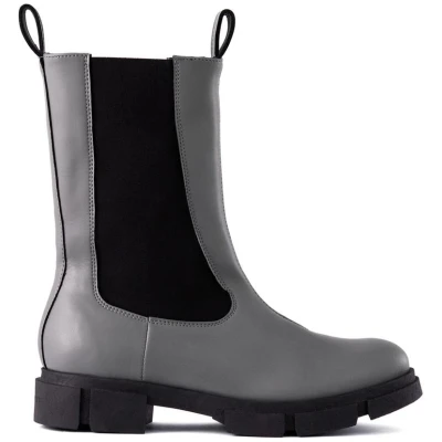 Ella & Witt Damen vegan Stiefel Karen Grau