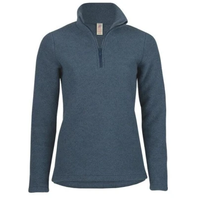 Engel Natur Damen Fleece-Pullover reine Bio-Schurwolle