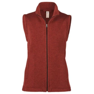 Engel natur Damen Fleece-Weste tailliert Bio-Schurwolle