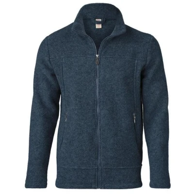 Engel natur Herren Fleece-Jacke Bio-Schurwolle