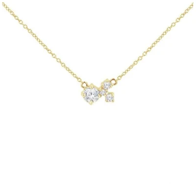 Eppi Cluster Kette mit Moissanit und Lab Grown Diamanten Millie