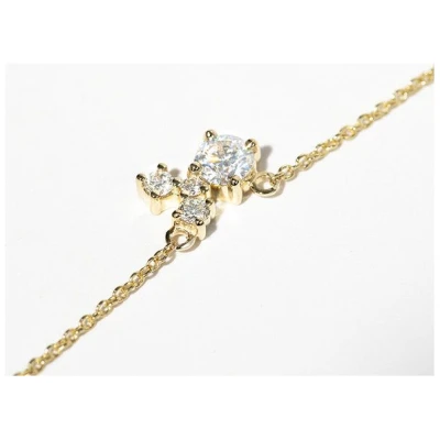 Eppi Cluster Kette mit Moissanit und Lab Grown Diamanten Millie