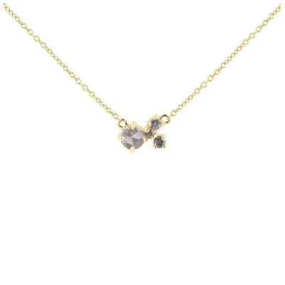 Eppi Cluster-Kette mit Salt and Pepper Diamanten Millie