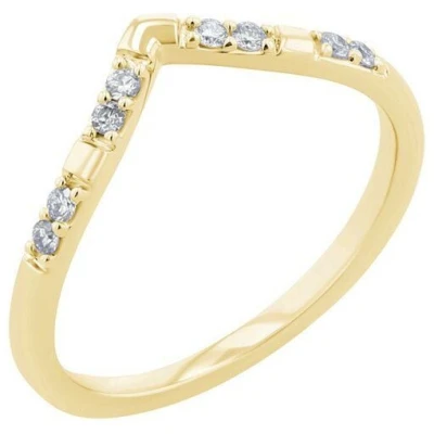 Eppi Ehering in V-Form mit Lab Grown Diamanten Patya