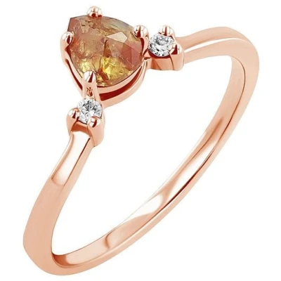 Eppi Einzigartiger Ring mit Salt and Pepper Diamant und Lab Grown Diamanten Louisa