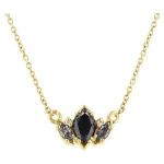 Eppi Halskette mit Salt and Pepper Diamanten in Marquise Form Everline