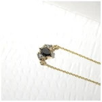 Eppi Halskette mit Salt and Pepper Diamanten in Marquise Form Everline