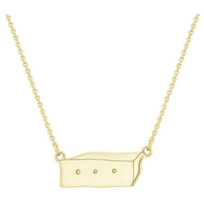 Eppi Kette aus Gold mit einem Kasten Der Kleine Prinz