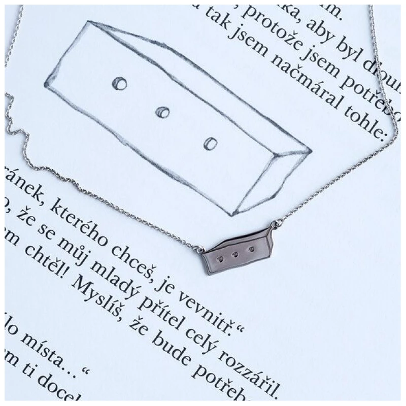 Eppi Kette aus Silber mit einem Kasten Der Kleine Prinz