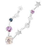 Eppi Ohrringe mit Sternzeichen Pisces